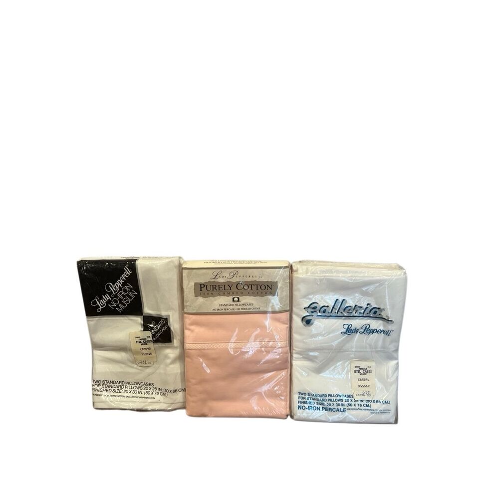 Lot of 6 vintage Lady Pepperell pillowcases new